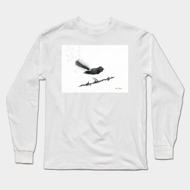 Coleraine Willy Wagtail Long Sleeve T-Shirt by AshvinHarrison